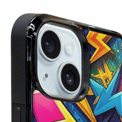 iPhone 15 Plus Case — Lightning Bolt Storm Pattern Hundreds Of, Custom Phone Case
