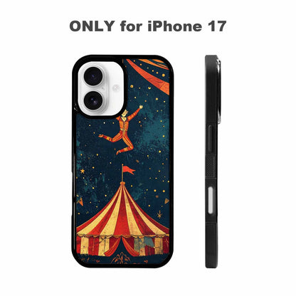 iPhone 17 Case — Vintage Circus Art Pattern Retro Vintage, Personalized Phone Case