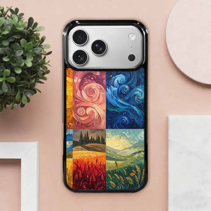 iPhone 17 Pro Max Case — Small Van Gogh Style Galaxy Space, Personalized Phone Case