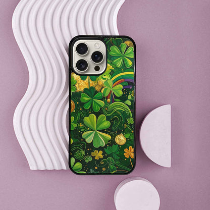 iPhone 16 Pro Max Case — St Patrick\'s Clover St Patrick\'s Clover, Custom Art Phone Cover