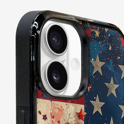 iPhone 16 Case — Patriotic Stars And Stripes American Stars, Custom Phone Case