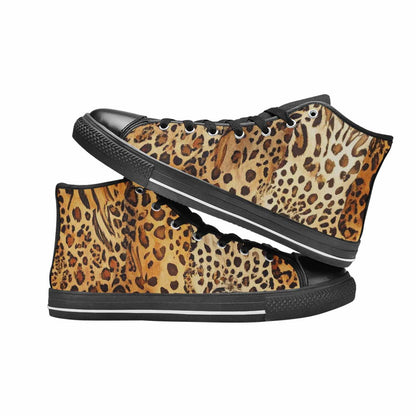 WOMEN'S Animal Print High Top Canvas Cottagecore Custom Shoes