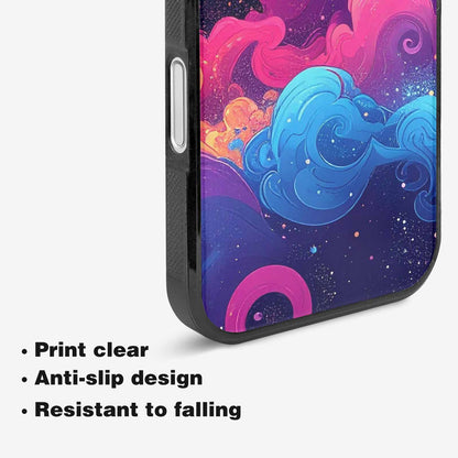 iPhone 16 Plus Case — Rose Galaxy Art Seamless Pattern Vibrant, Custom Made Phone Cover