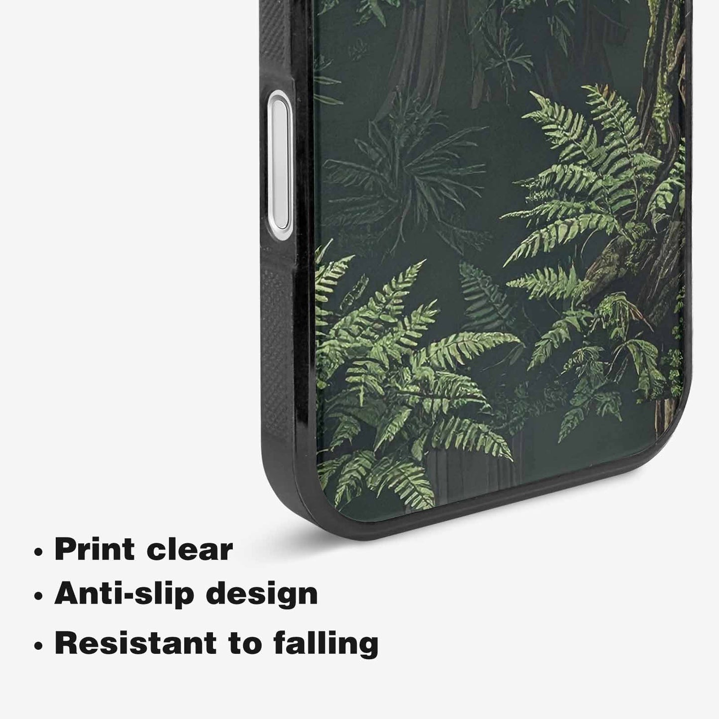 iPhone 16 Case — Seamless Pattern Ancient Redwood Forest Giant, Customized Protective Case