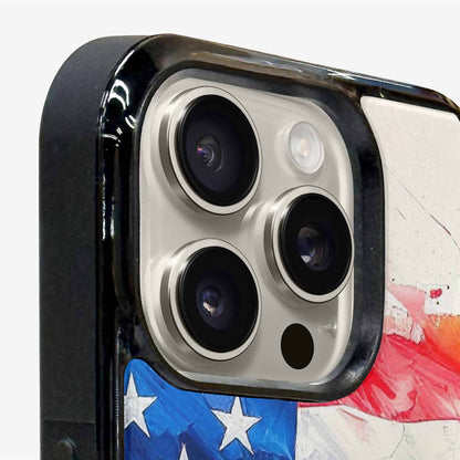 iPhone 16 Pro Case — Usa Flag Stars And Stripes Art, Original Design Phone Case