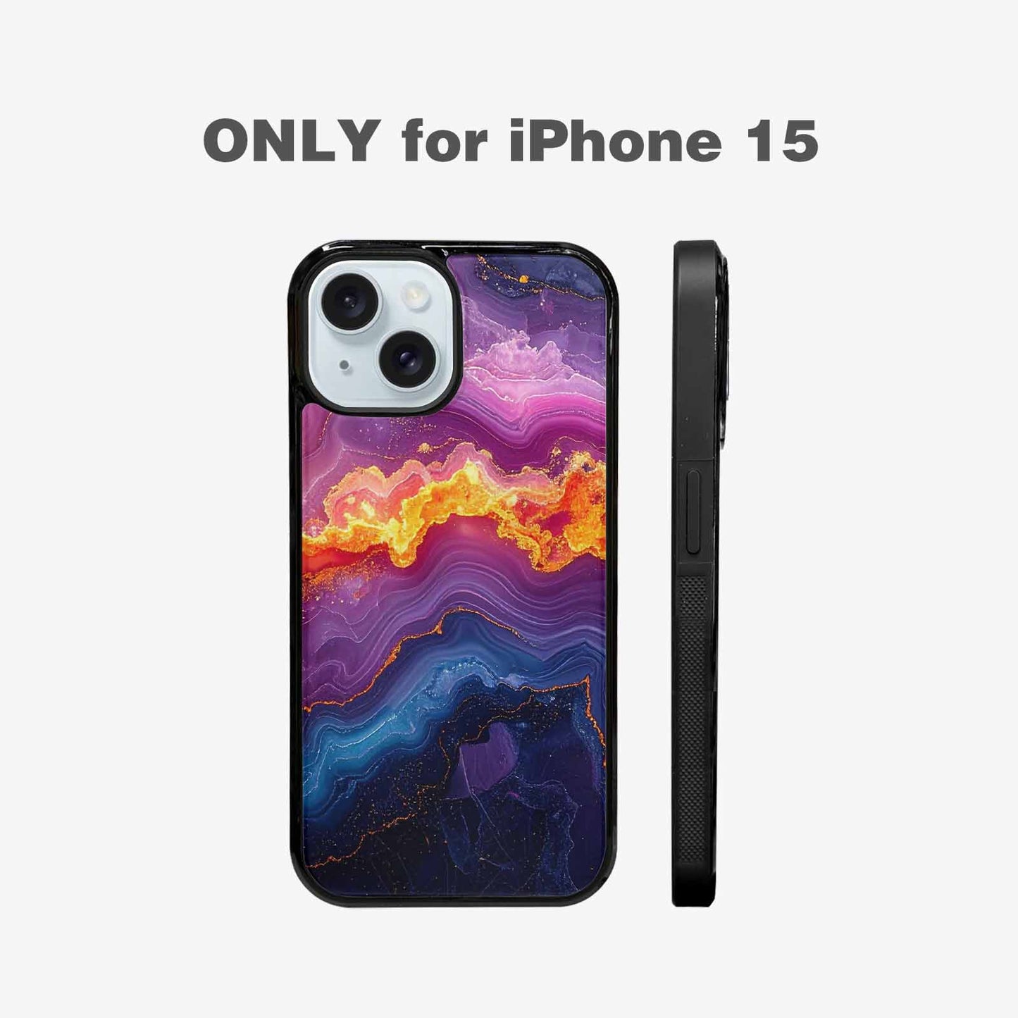 iPhone 15 Case — Psychedelic Marble Tessellation, Custom Made Phone Cover