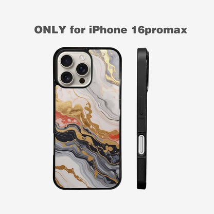iPhone 16 Pro Max Case — Marble Vein Marble Veins Pattern Hundreds, Custom Printed Phone Case