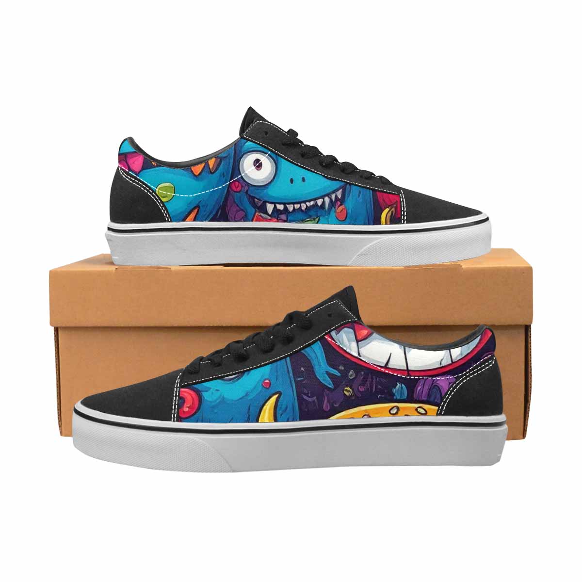 WOMEN'S Cartoon Monster Character Canvas Lace-Up Y2K Shoes