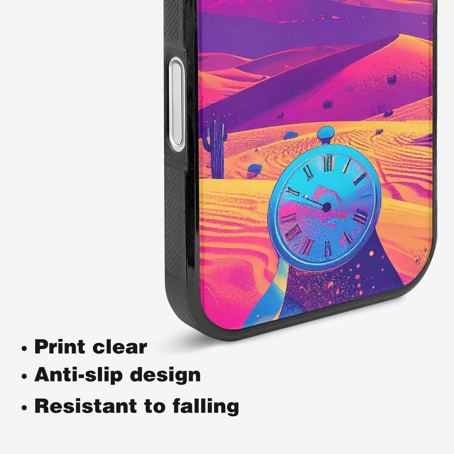 iPhone 16 Plus Case — I Surrealist Dreamscape Pattern Melting Clocks, Personalized Phone Case