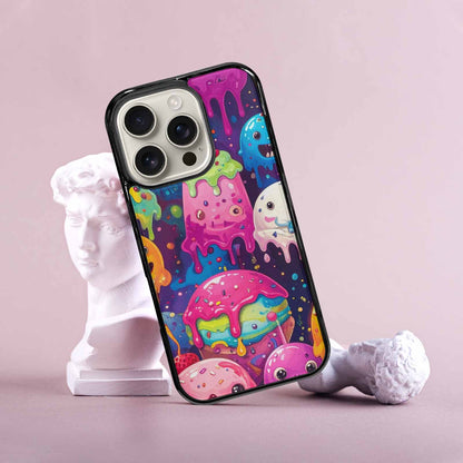 iPhone 16 Pro Case — Melting Ice Cream Monster Charac, Customized Protective Case