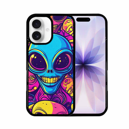 iPhone 17 Case — Alien Ufo Cartoon Art Alien Scifi, Custom Made Phone Cover