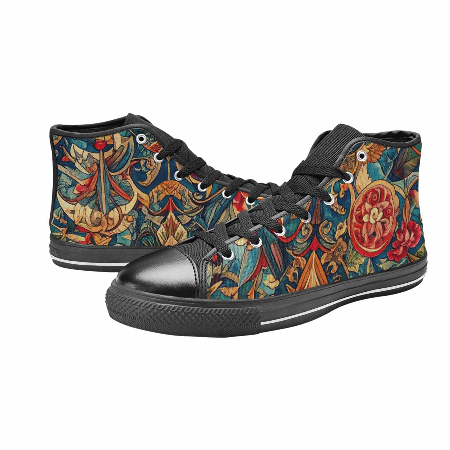 MEN'S Old School Tattoo High Top Canvas Aesthetic Custom Shoes