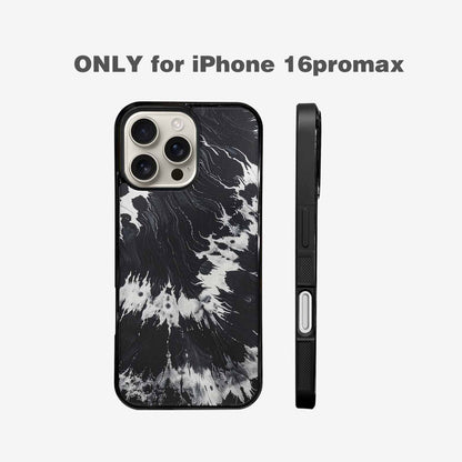 iPhone 16 Pro Max Case — Black White Animal Print, Customized Protective Case