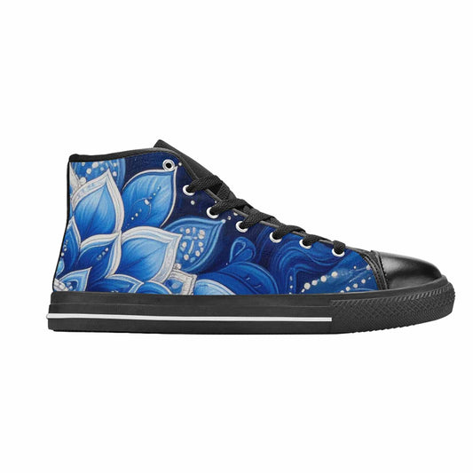 WOMEN'S Boho Mandala High Top Canvas Grunge Custom Shoes