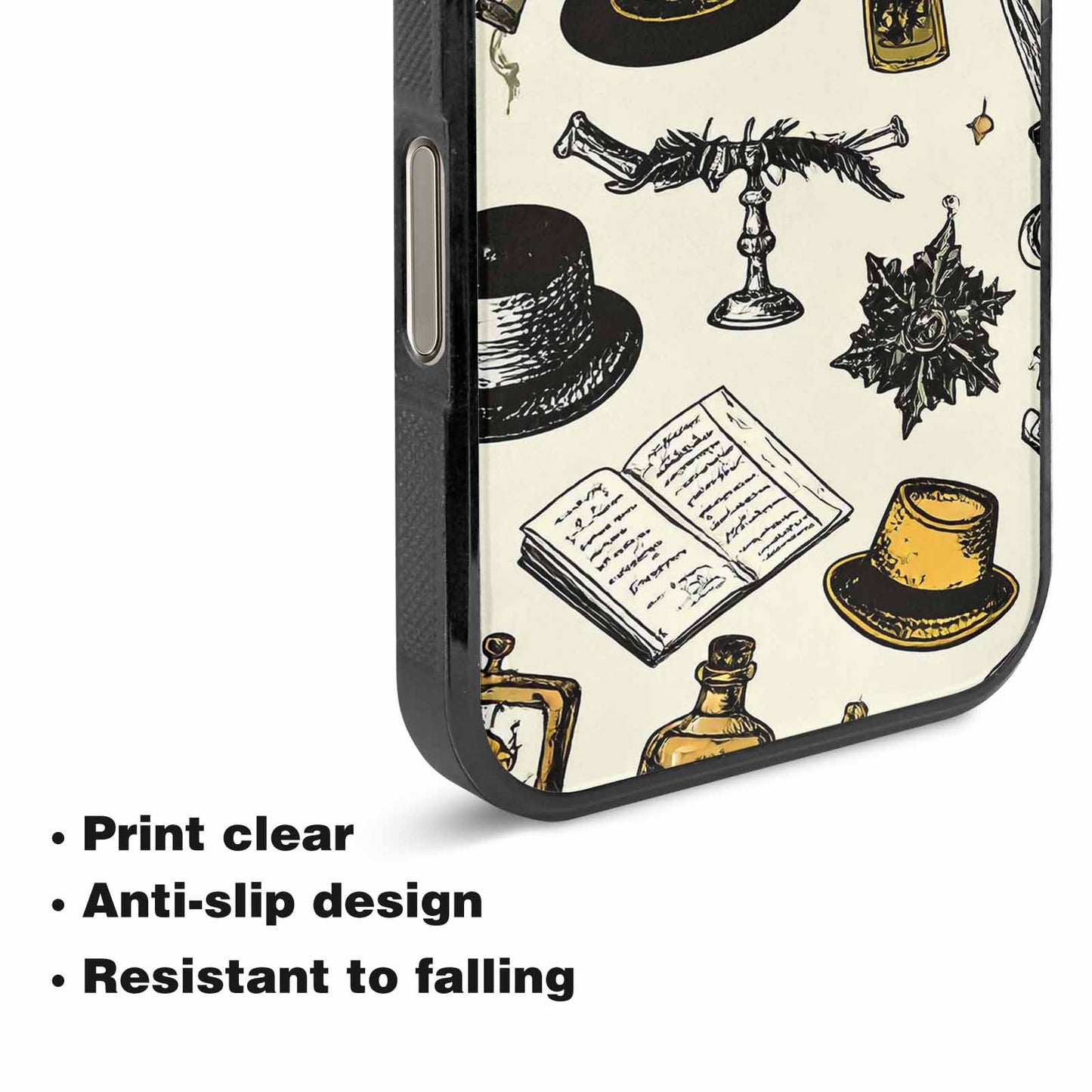 iPhone 16 Pro Case — Noir Spy Silhouette Pen Ink Noir, Custom Designed Case Cover