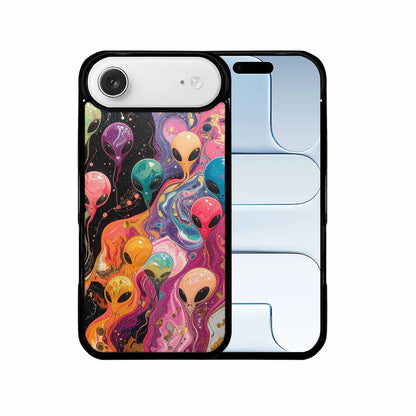 iPhone 17 Air Case — Aliens Marblealiens Pattern Xni Alien Scifi, Custom Printed Phone Case
