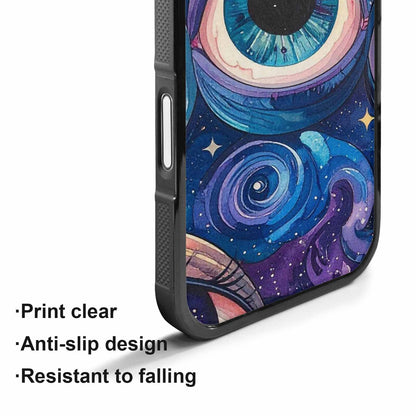 iPhone 17 Case — Seamless Tileable Pattern Of Galaxy Space, Custom Printed Phone Case