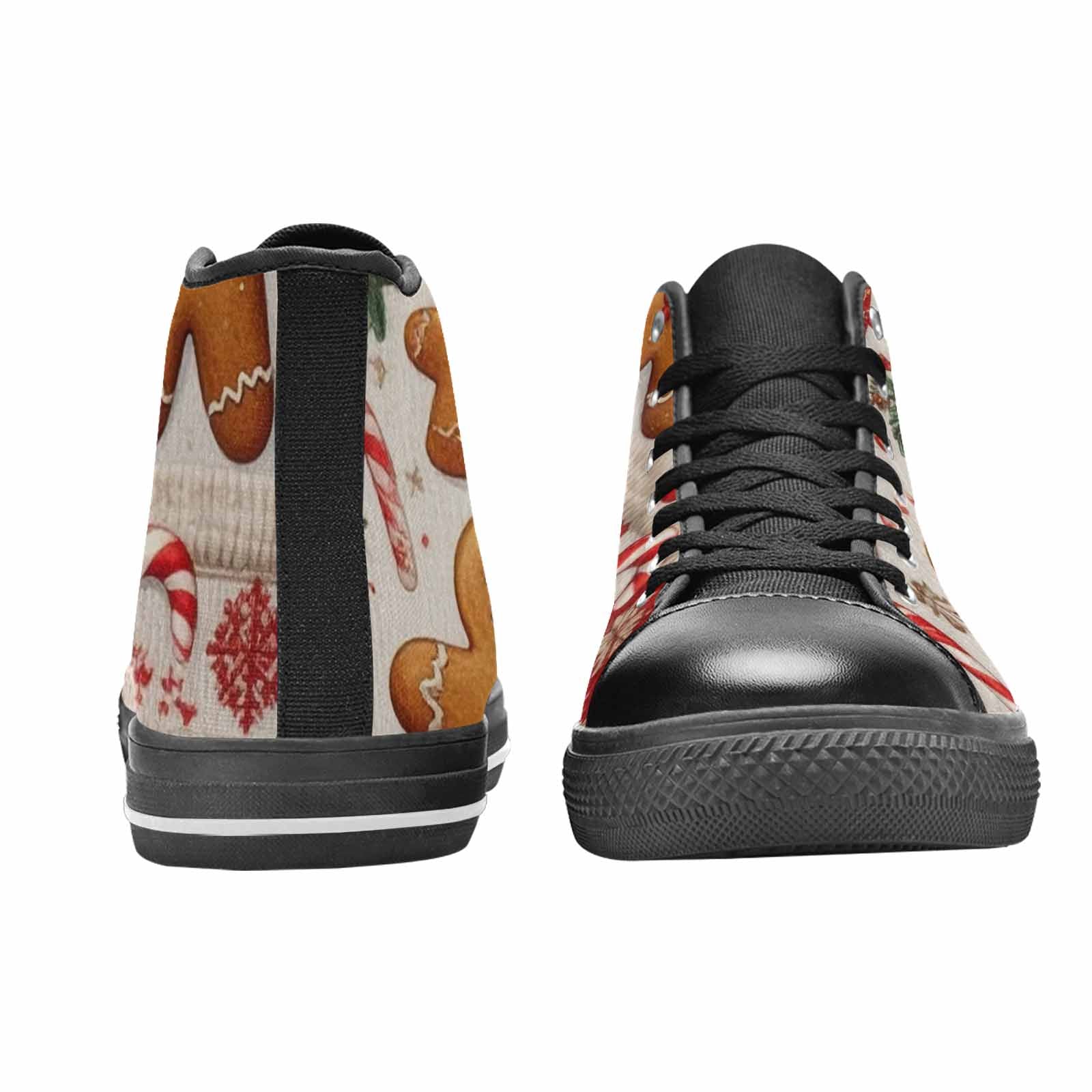 MEN'S Christmas Holly Snowflake High Top Canvas Neon Fantasy Shoes