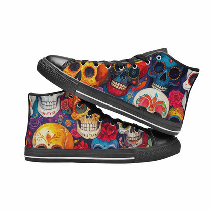 MEN'S Skull High Top Canvas Y2K Shoes