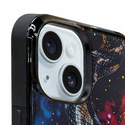 iPhone 15 Plus Case — Galaxy Snake Print, Customized Protective Case