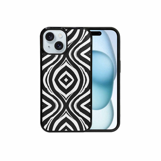 iPhone 15 Case — Classic Zebra Print Custom, Custom Made Phone Cover