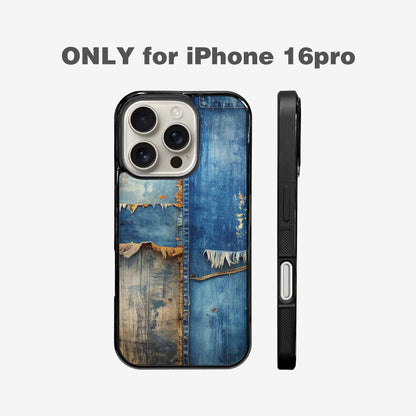 iPhone 16 Pro Case — Curve The Ripping Demin Tectures For, Custom Phone Case