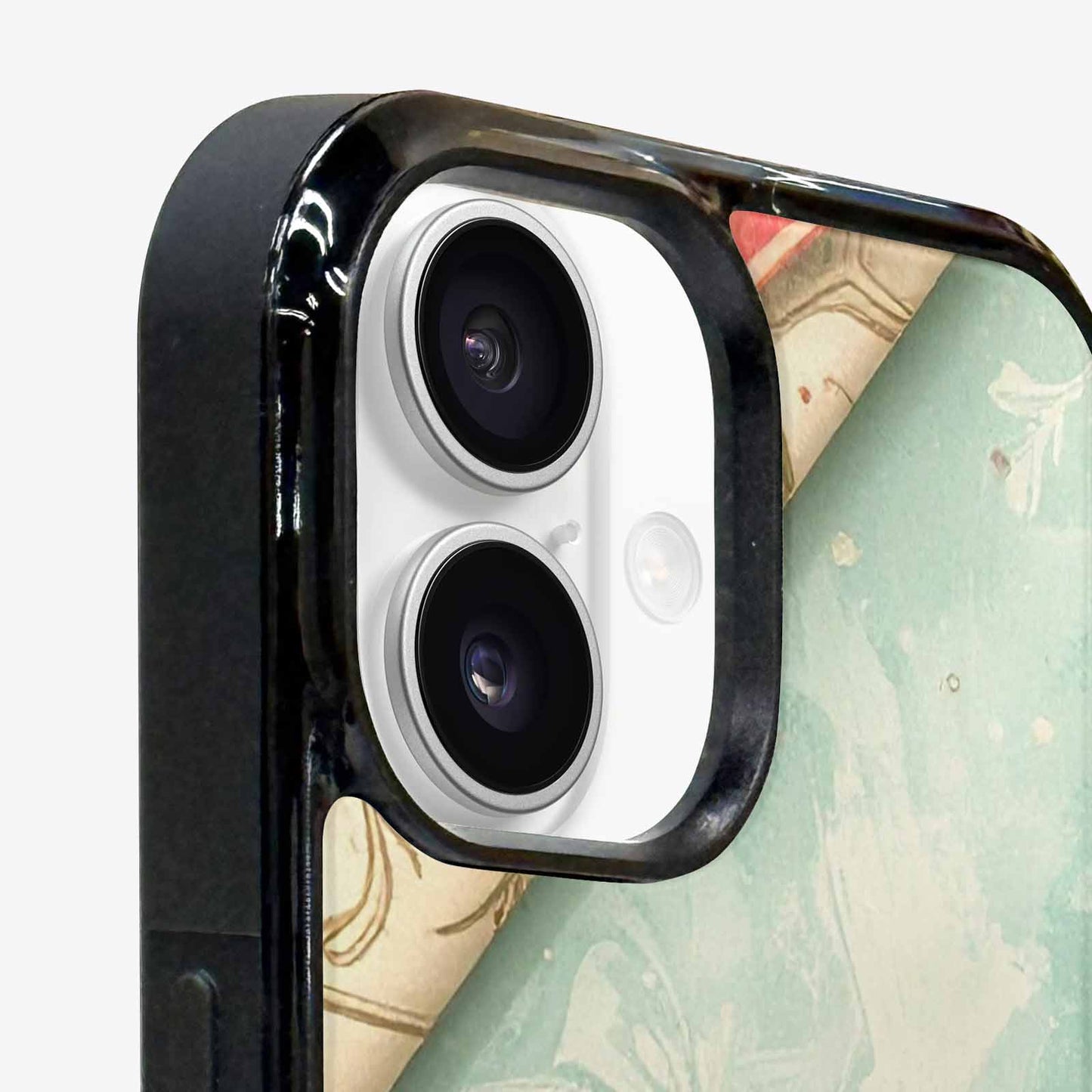 iPhone 16 Plus Case — Christmas Wrapping Paper Pattern Art Wallpaper, Custom Art Phone Cover