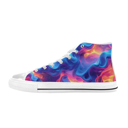 Ethereal Camo Design 2 High Top Canvas Shoes for Kid