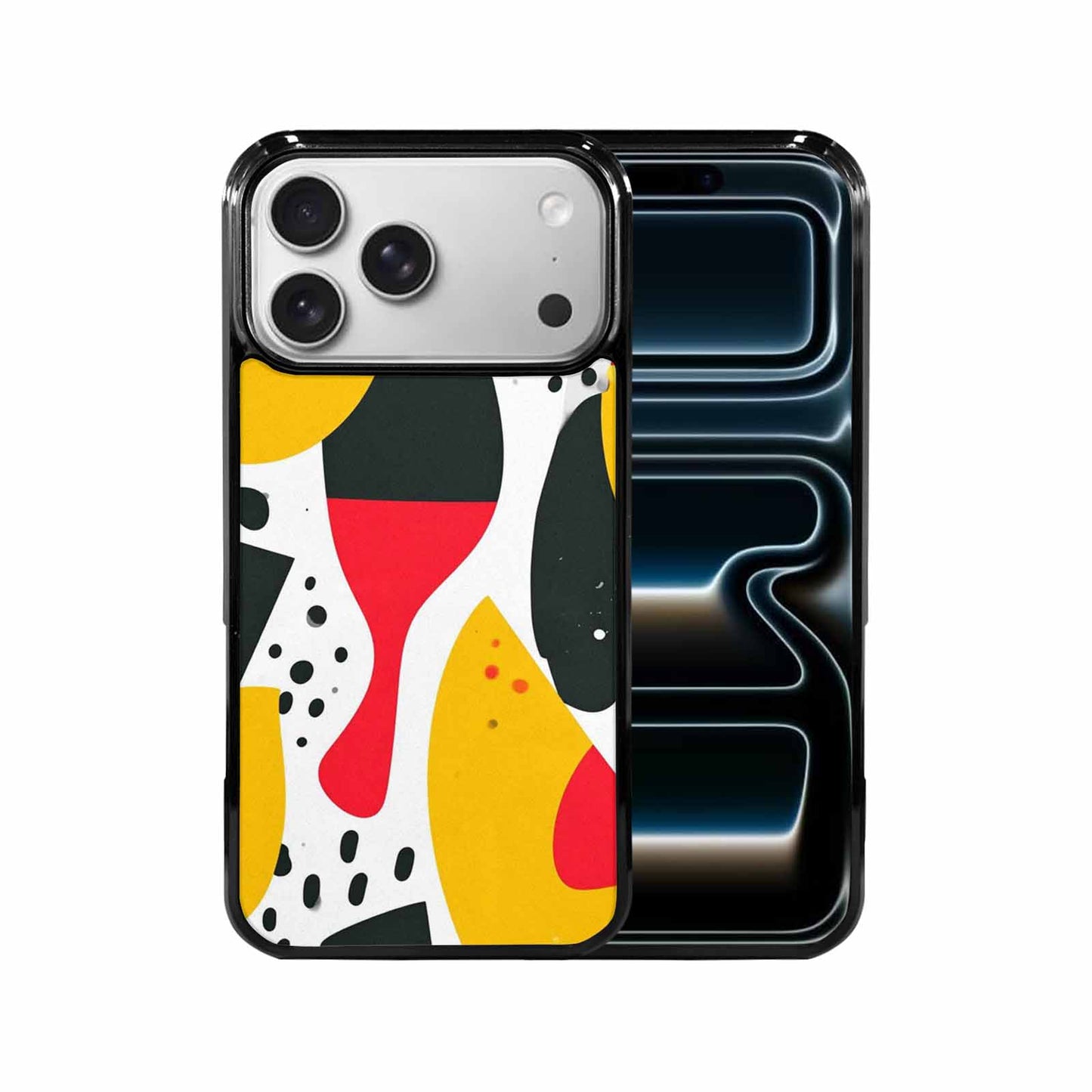 iPhone 17 Pro Max Case — Memphis Art Pattern Retro Vintage, Custom Phone Case