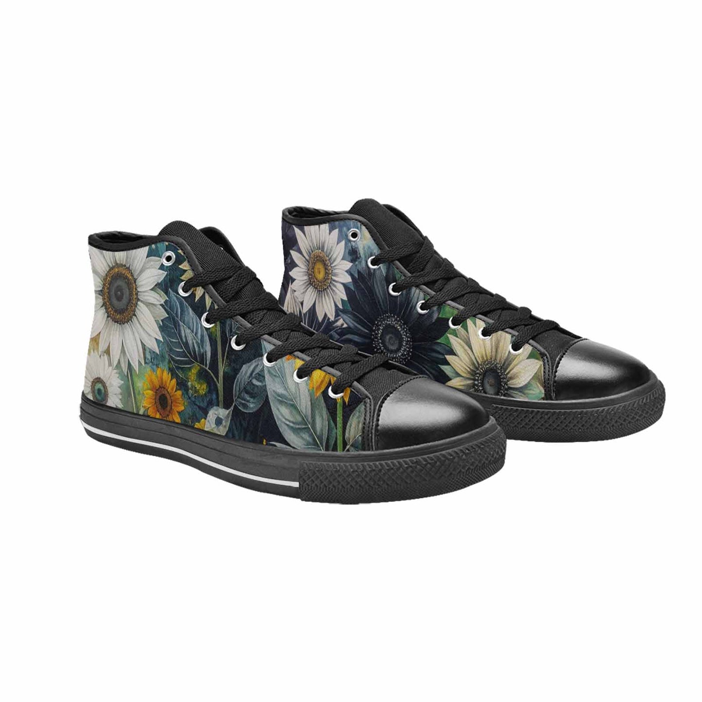 WOMEN'S Blend Melt Them High Top Canvas Vibrant Chaos Custom Shoes