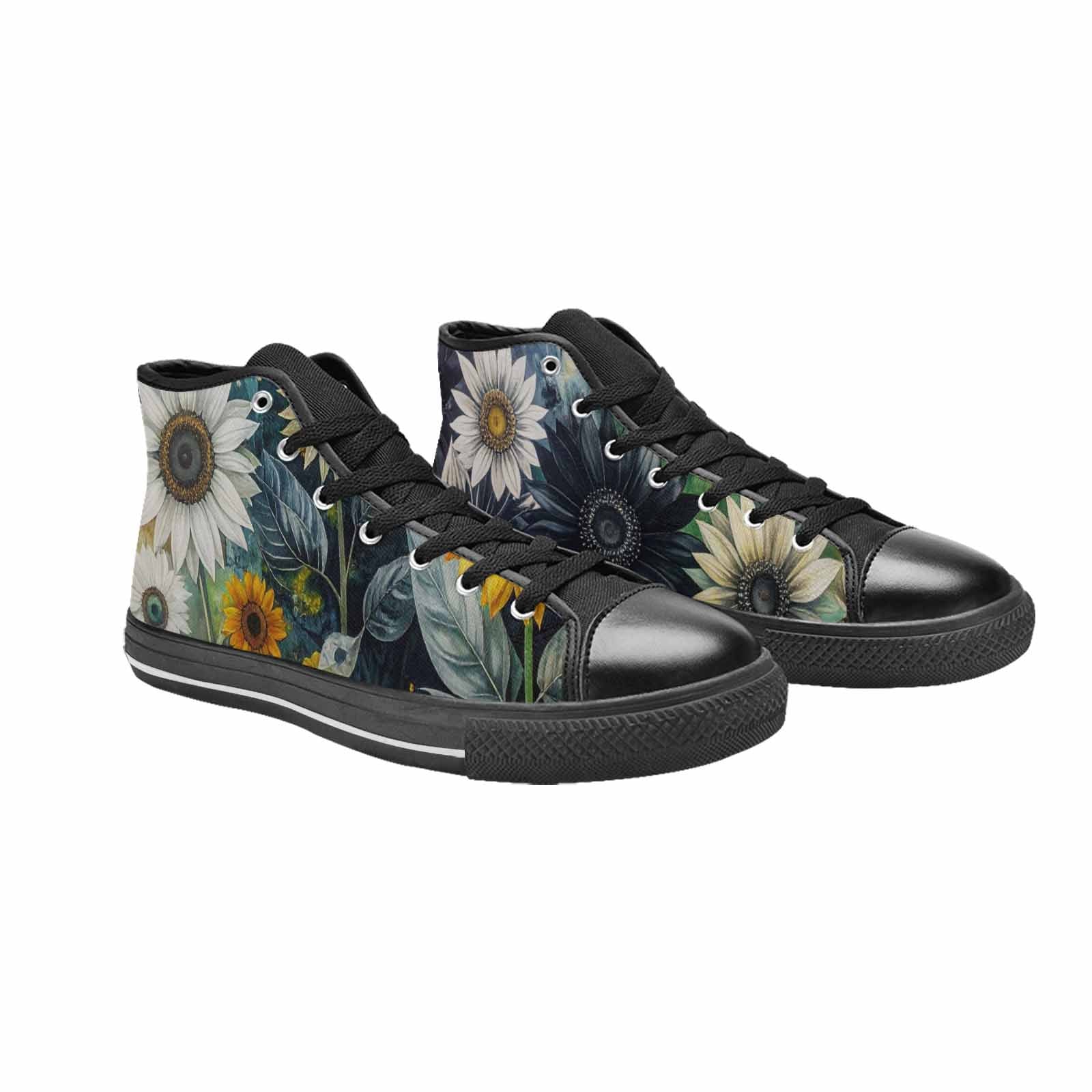 WOMEN'S Blend Melt Them High Top Canvas Vibrant Chaos Custom Shoes