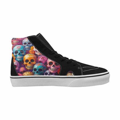 MEN'S Sugar Skulls Melting Sugar High Top Canvas Aesthetic Custom Shoes