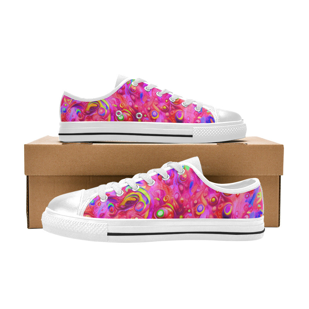 MEN'S Cc Acid Bath Art Canvas Dark Academia Custom Sneakers