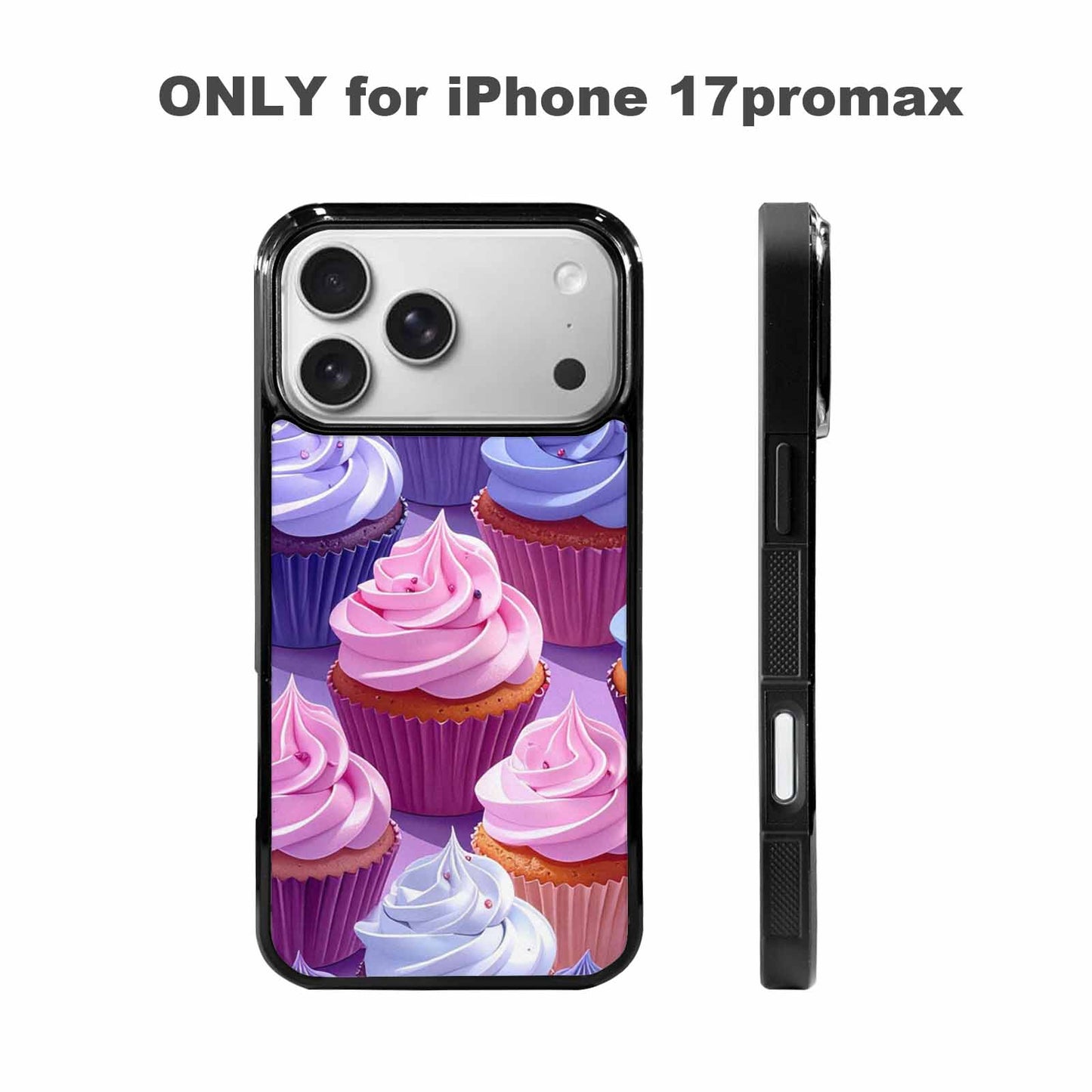 iPhone 17 Pro Max Case — Chrome Retro Cupcake Retro Vintage, Personalized Phone Case