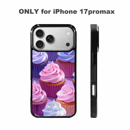 iPhone 17 Pro Max Case — Chrome Retro Cupcake Retro Vintage, Personalized Phone Case