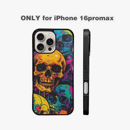 iPhone 16 Pro Max Case — 1000s Of Skulls Digital Camo Drip, Original Design Phone Case