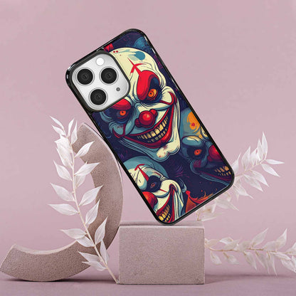 iPhone 15 Pro Max Case — Evil Clown Cartoon, Unique Phone Case Design