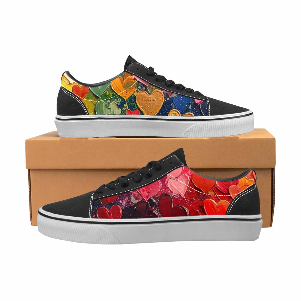 WOMEN'S Heart Burst Lace-Up Canvas Dreamcore Shoes