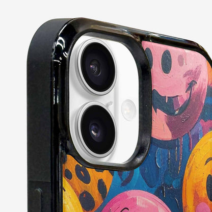iPhone 16 Case — Smiley Faces Animal Printsmile P7v, Customized Protective Case