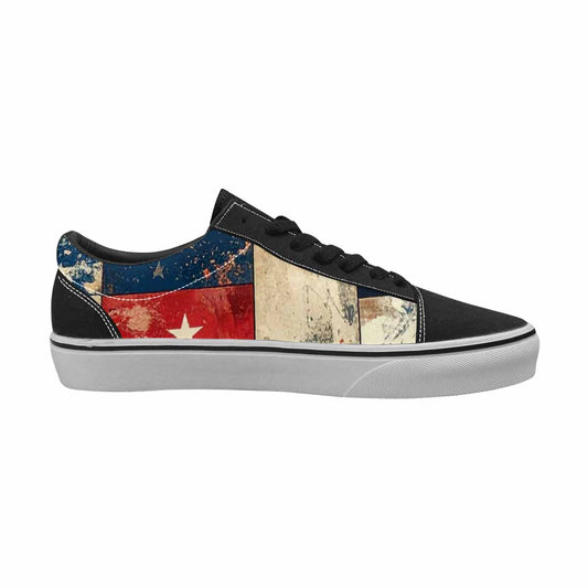 MEN'S American Flag Stars Canvas Lace-Up Cottagecore Custom Shoes