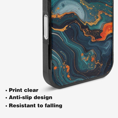 iPhone 16 Case — Marble Dark, Custom Phone Case