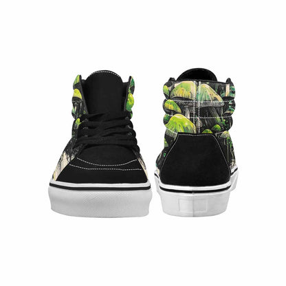 MEN'S Rainbow Drip Mushrooms High Top Canvas Dreamlike Custom Shoes