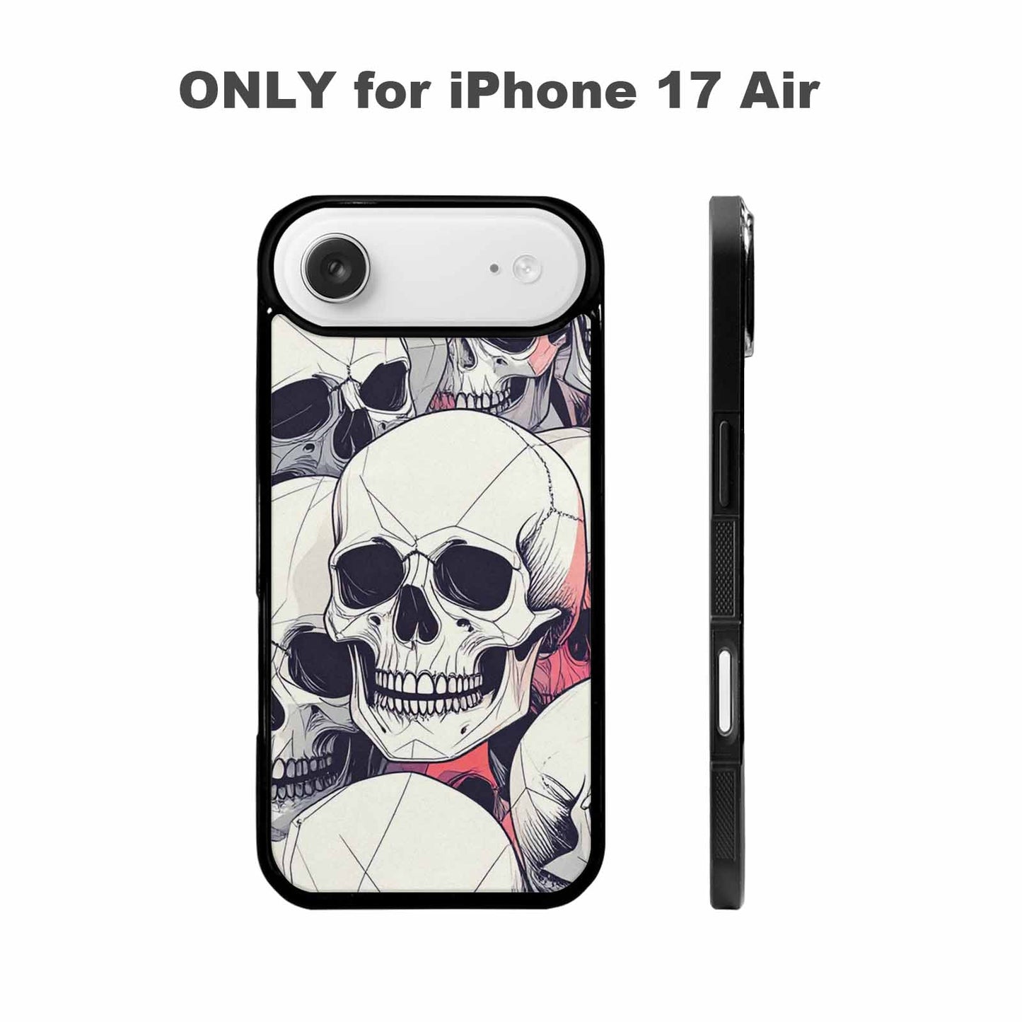 iPhone 17 Air Case — Skull Dark Art Gothic Print Gothic, Personalized Phone Case