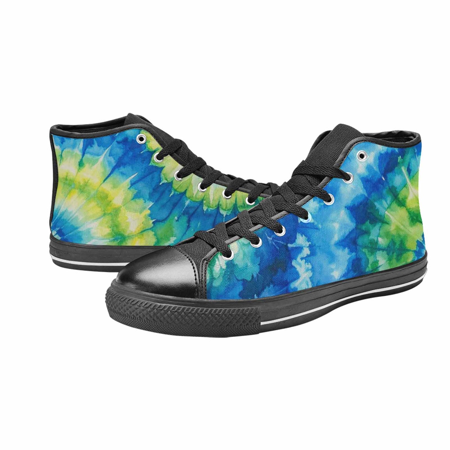 MEN'S Tie Dye Swirl High Top Canvas Y2K Shoes
