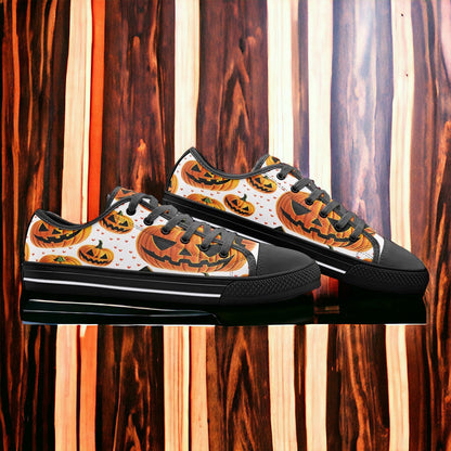 Chinese Dragon Orange Black Custom Bold Art - Freaky Shoes | Custom Art Sneakers