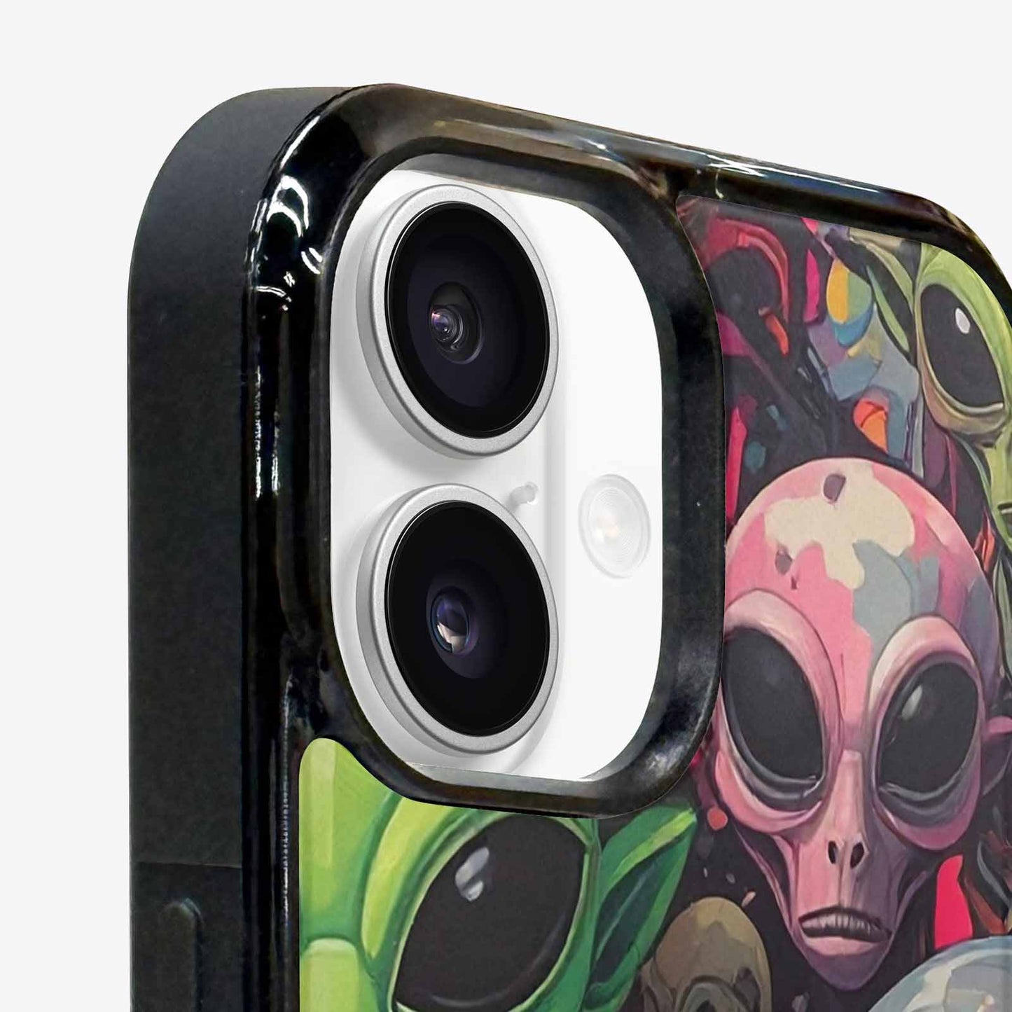 iPhone 16 Plus Case — Aliens Camo Aliens Pattern Hundreds Of, Original Design Phone Case