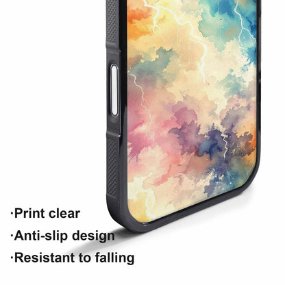 iPhone 17 Pro Case — Vintage Spring Lightning Bolt Retro Vintage, Custom Print Case Cover