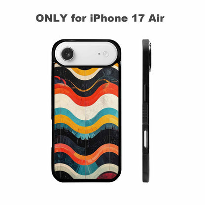 iPhone 17 Air Case — Retro Wave Scallop Stripe Small Retro, Custom Made Phone Cover