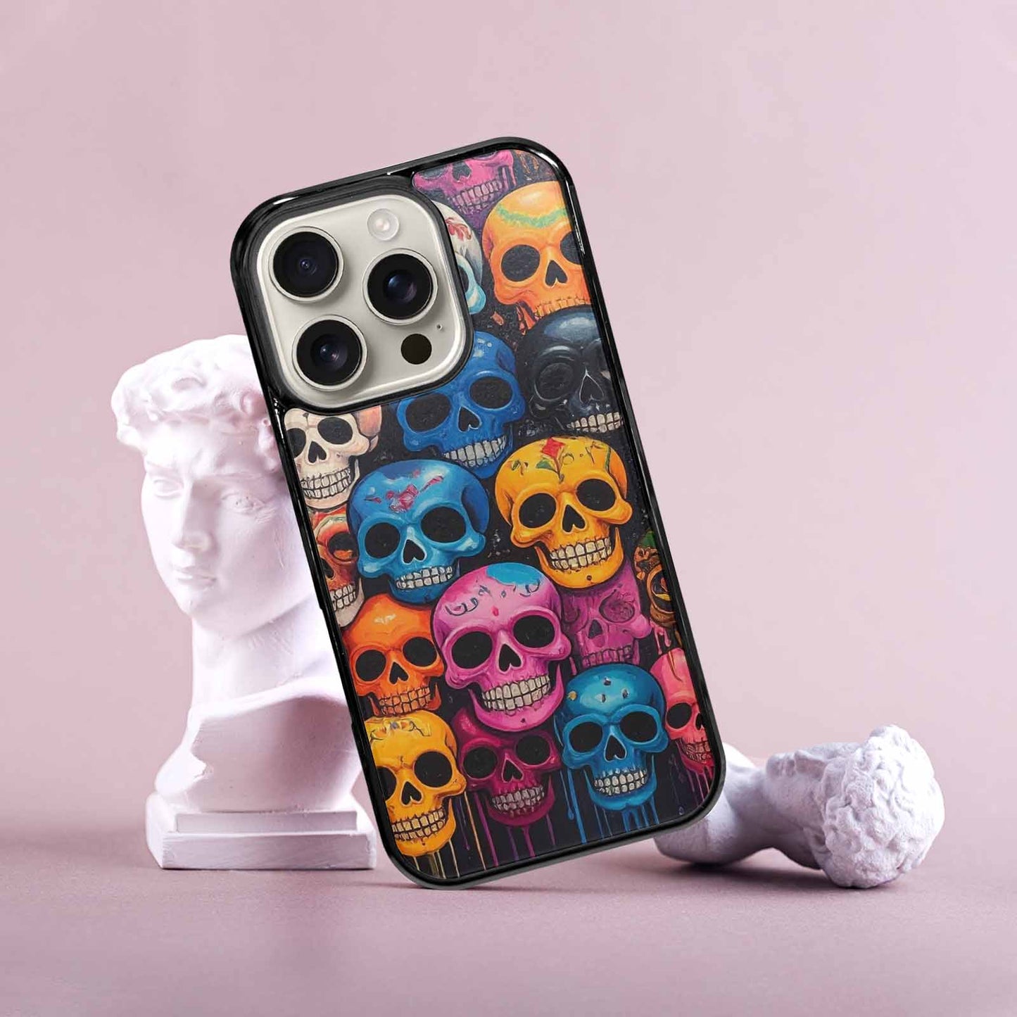 iPhone 16 Pro Case — Skulls General Skulls Pattern, Custom Printed Phone Case