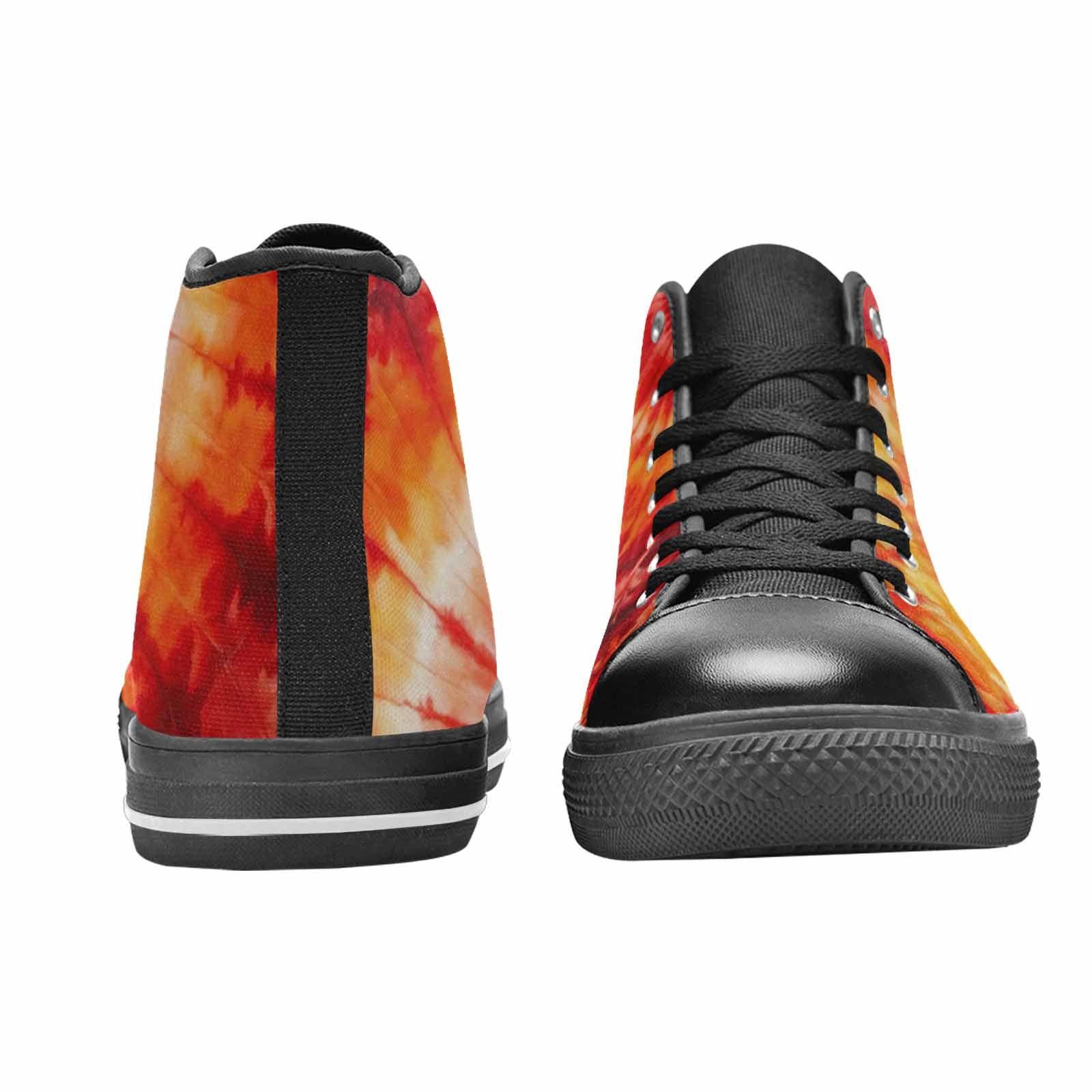 WOMEN'S Tie Dye - High Top Canvas Aesthetic Custom Shoes